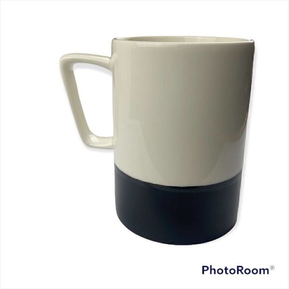 Starbucks Two Tone BLACK Rectangular Handle Mug - Picture 11 of 11